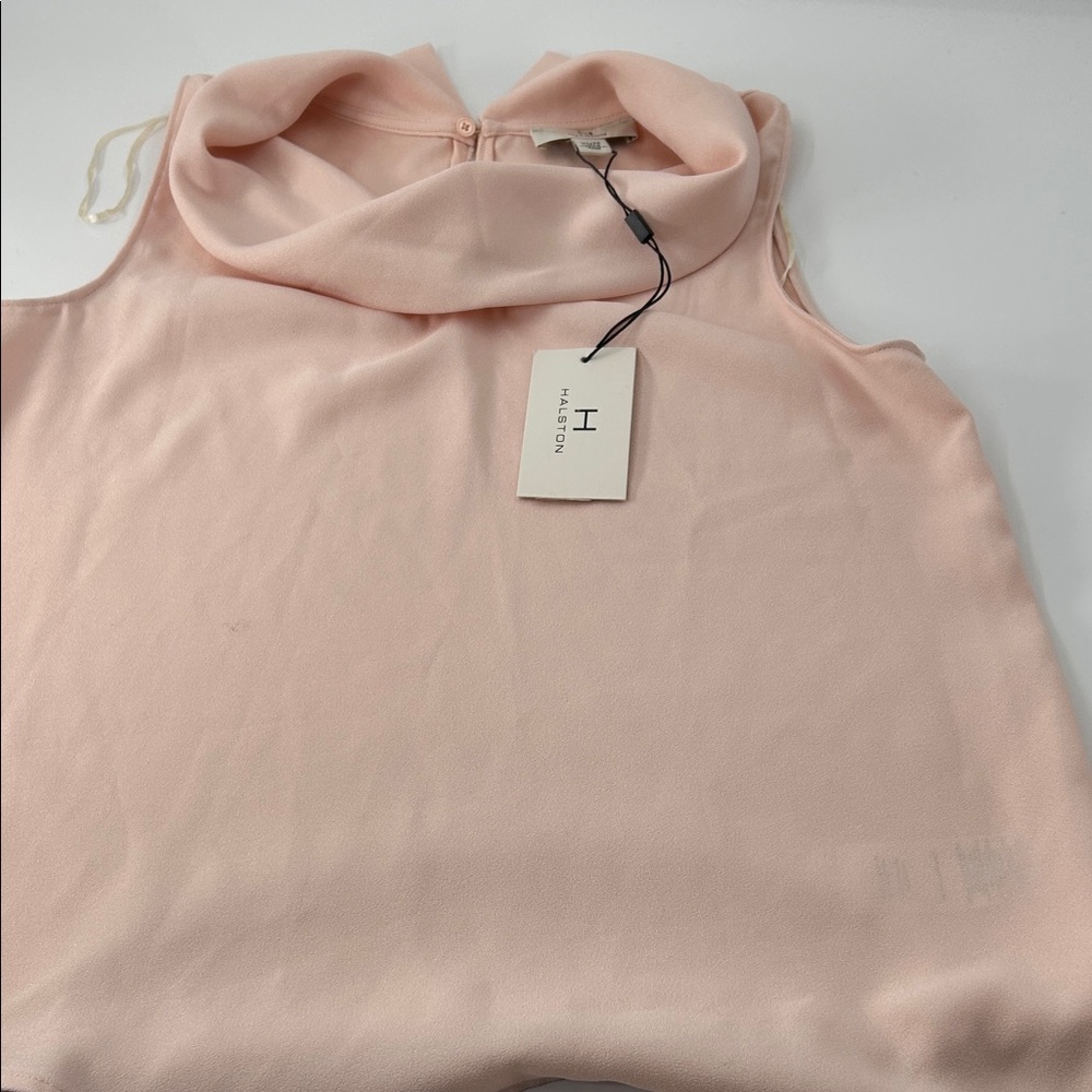 Halston Heritage Pink Sleeveless Blouse